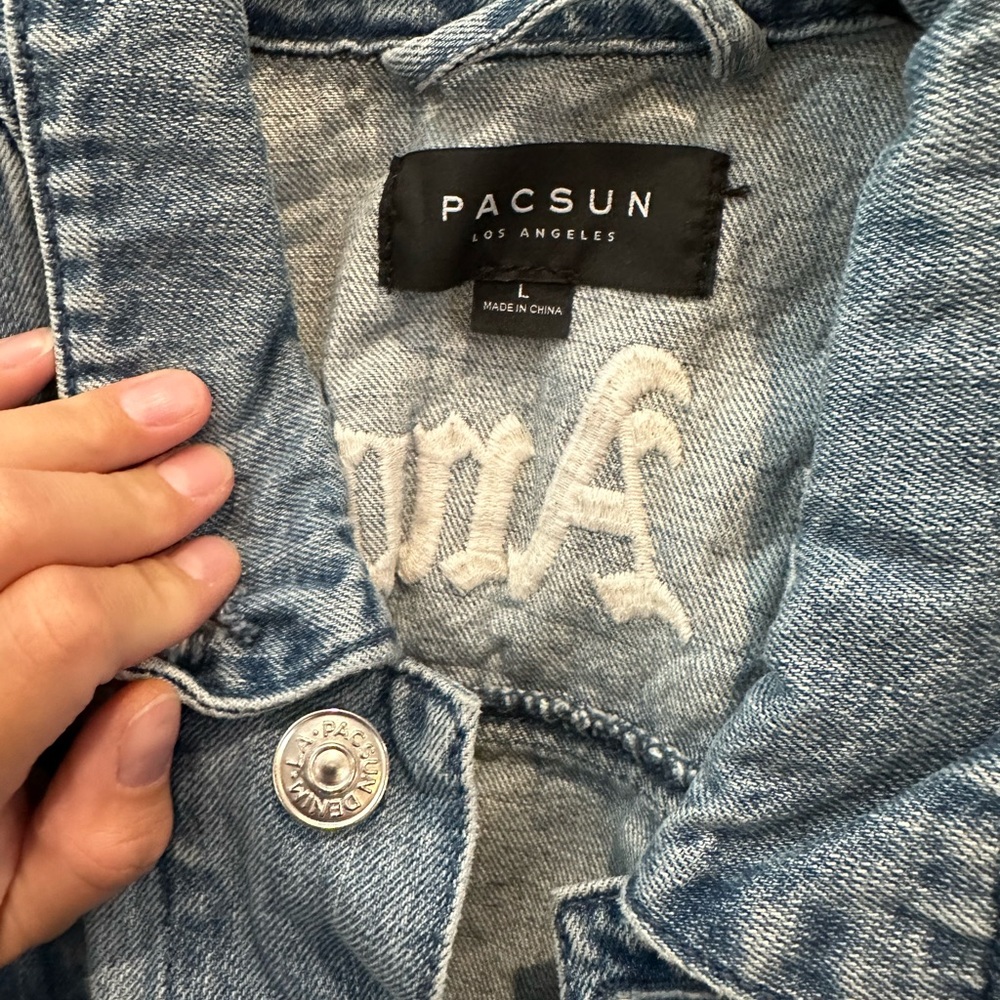 PACsun Los angeles denim jacket - Picture 4 of 4